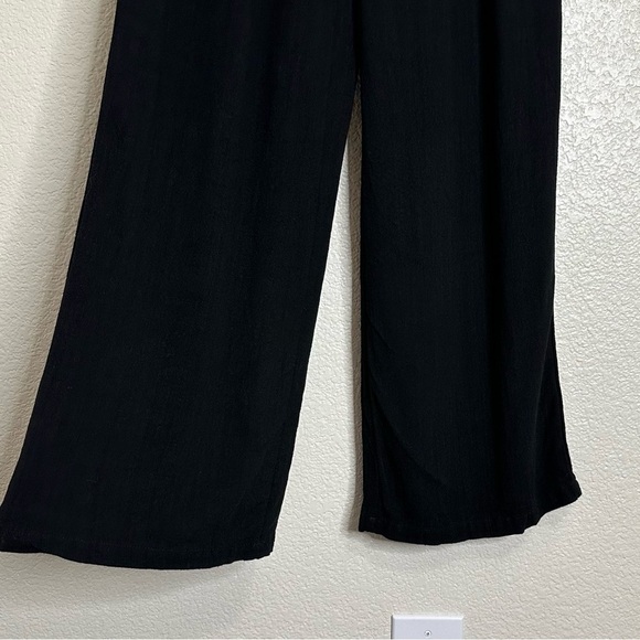 Lillusory Linen Blend Black Wide Leg Pull On Pants, Sz Small - Picture 6 of 13